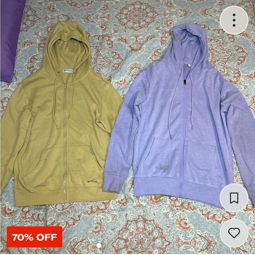 Stylish Lavender and Olive Hoodies